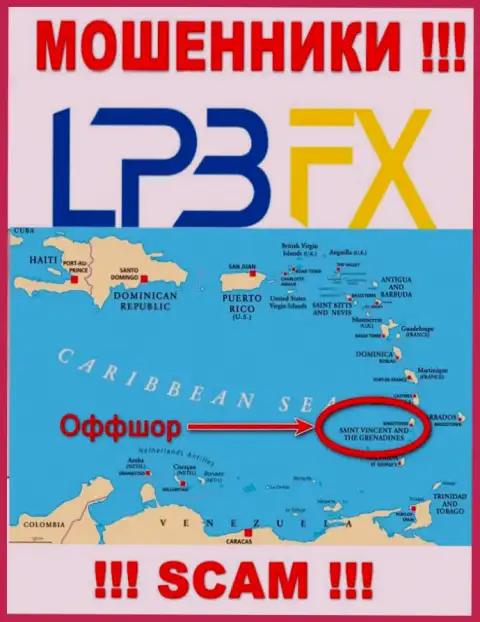 LPBFX безнаказанно оставляют без средств, ведь разместились на территории - Saint Vincent and the Grenadines