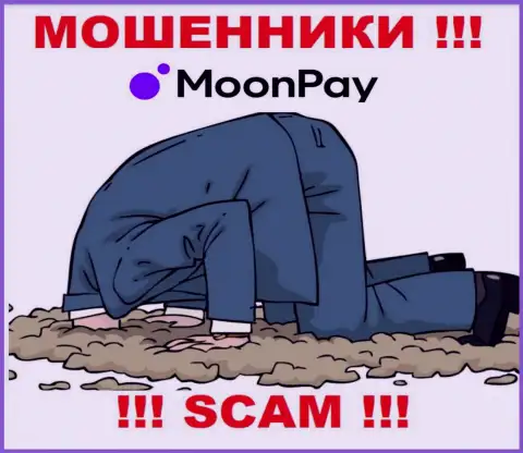 На интернет-сервисе обманщиков Moon Pay нет ни одного слова о регуляторе указанной организации !!!