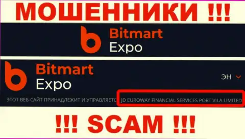 Сведения о юр. лице internet-махинаторов Bitmart Expo