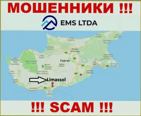 Мошенники EMSLTDA базируются на оффшорной территории - Limassol, Cyprus