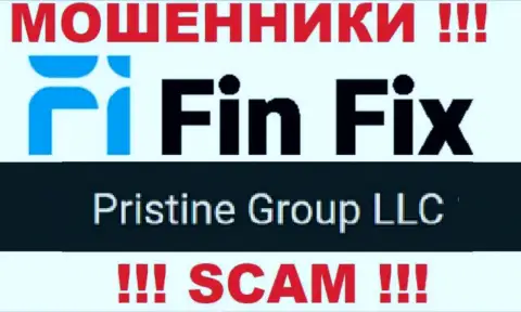 Юридическое лицо, которое владеет internet махинаторами Фин Фикс - это Pristine Group LLC