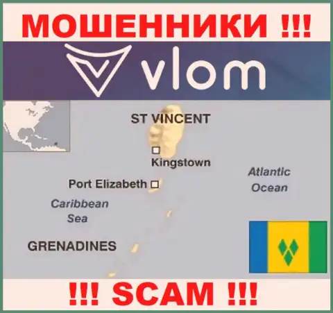 Влом имеют регистрацию на территории - Saint Vincent and the Grenadines, остерегайтесь совместной работы с ними