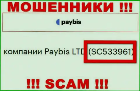 Организация PayBis официально зарегистрирована под вот этим номером - SC533961