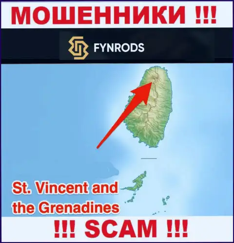Fynrods Com - это МОШЕННИКИ, которые официально зарегистрированы на территории - Saint Vincent and the Grenadines