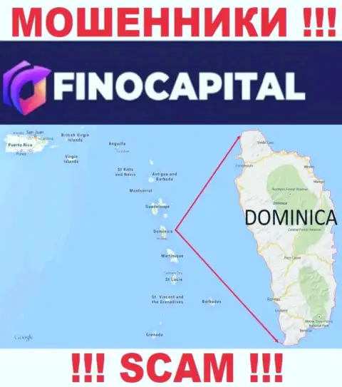 Юридическое место базирования Fino Capital на территории - Dominica
