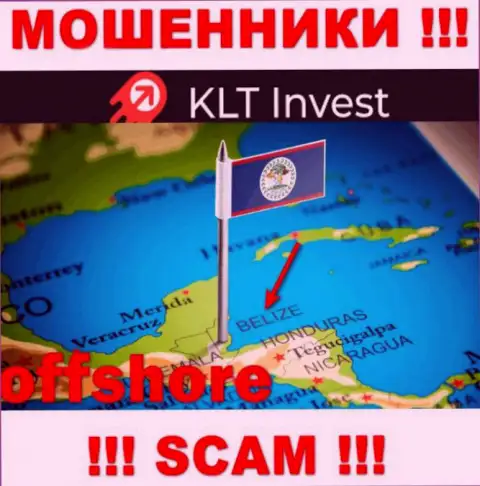 KLT Invest безнаказанно лишают средств, так как обосновались на территории - Belize