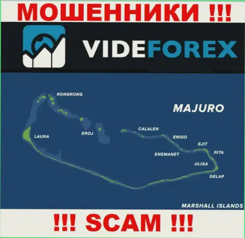 Контора ВайдФорекс Ком имеет регистрацию довольно далеко от слитых ими клиентов на территории Majuro, Marshall Islands