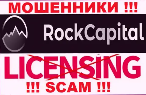 Сведений о лицензии РокКапитал Ио на их официальном сайте не представлено - это РАЗВОД !!!